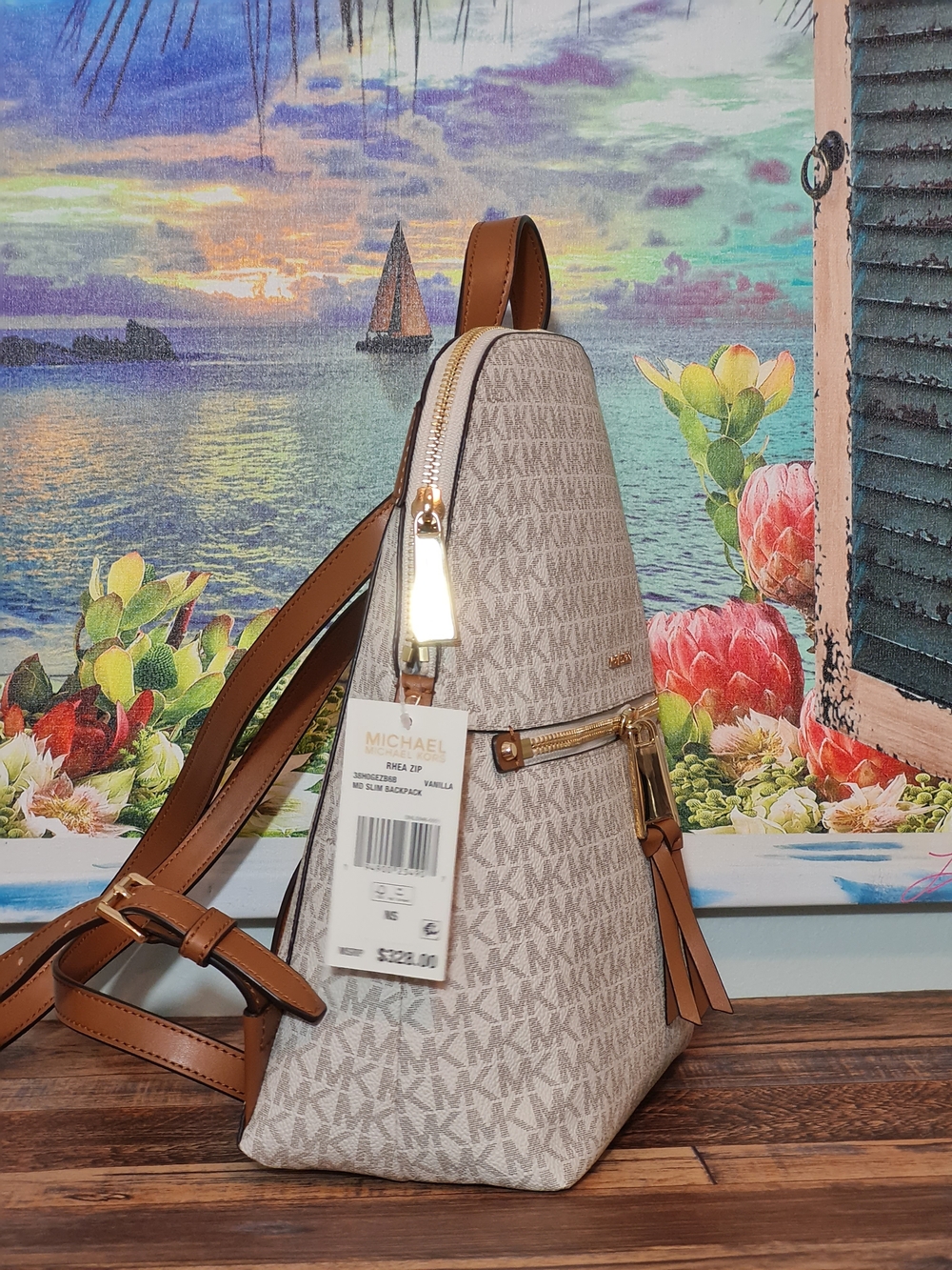 Michael Kors Rhea Slim Backpack - Picture 3 of 8